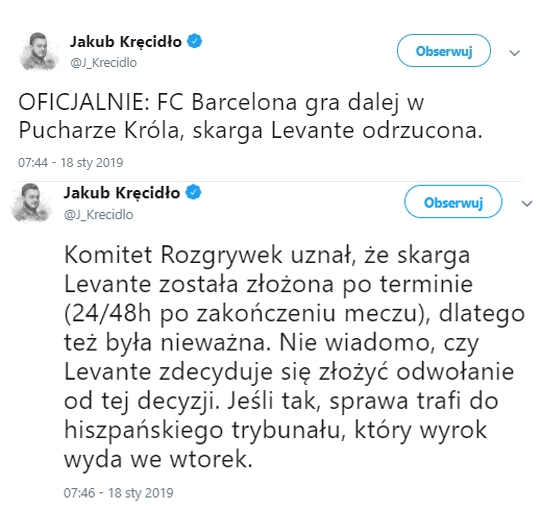 Skarga Levante na Barcelonę została odrzucona!